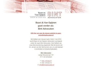 BAARS & VAN OPIJNEN ADVOCATEN