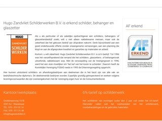 ZANDVLIET SCHILDERWERKEN BV HUGO