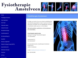 FYSIOTHERAPIE AMSTELVEEN P M DE JONG