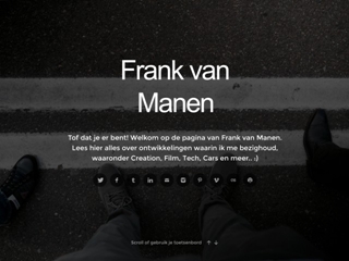 FRANK VAN MANEN, FILM - MEDIA