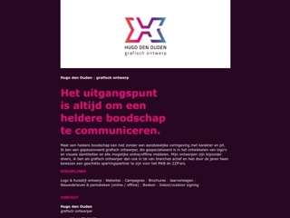 OUDEN GRAFISCH ONTWERP HUGO DEN