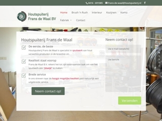 WAAL HOUTSPUITERIJ BV FRANS DE