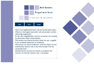 SANDERS TEGELWERKEN ARIE
