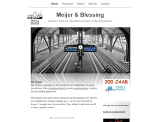 MEIJER & BLESSING TREINEN EN MODELBOUW