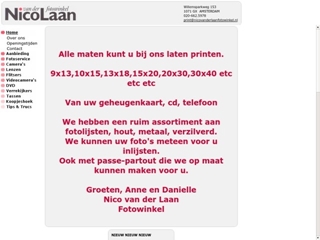 LAAN FOTOWINKEL NICO VD