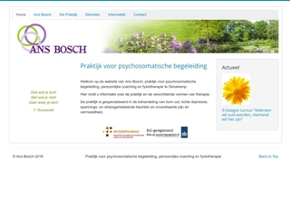 BOSCH PSYCHOSOMATISCHE FYSIOTHERAPIE ANS
