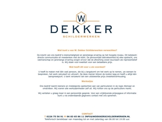 W. DEKKER SCHILDERWERKEN