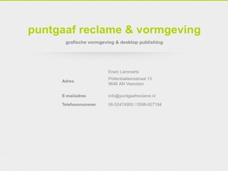 PUNTGAAF RECLAME & VORMGEVING
