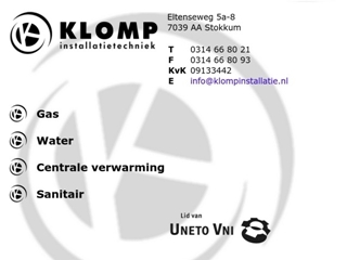KLOMP INSTALLATIETECHNIEK