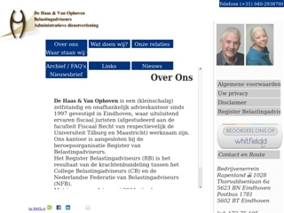 HAAS & VAN OPHOVEN BELASTINGADVISEURS ADMINISTRATIEVE DIENSTVERLENING DE