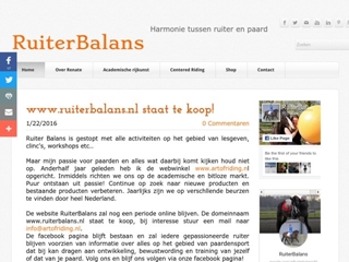 RUITER BALANS