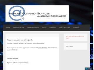 AT HOME COMPUTER SERVICES