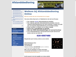 AFSTANDSBEDIENING ONLINE