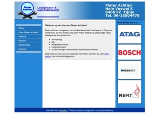 LOODGIETERS- EN INSTALLATIEBEDRIJF PIETER ACHTIEN