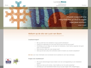 STUDIEKEUZE EN LOOPBAANADVIES LUCIE VAN BOOM